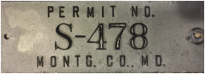 Montgomery County Permit number S-478